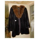 PRYER FURS - JACKET SZ. 10 W/ MINK COLLAR