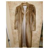 FUR COAT 52" LONG SZ. 10