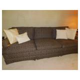 RETRO BROWN SOFA, IN GOOD CONDITION, HICKORY