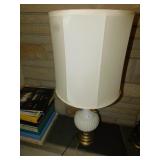 38"H TABLE LAMP WITH GOLD ACCENTS
