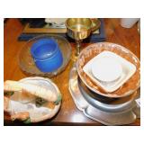 REED & BARTON OCTAGON PLATE, 2 PEWTER PLATES,