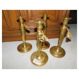 4 BRASS CANDLE STICKS