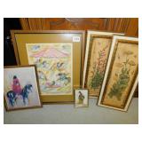 GROUP OF PICTURES DEGRAZIA SMALL CRACKED FRAME ON