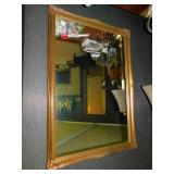 GOLD FRAMED MIRROR - 39" X 27"