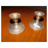 STERLING WEIGHTED CANDLE STICKS