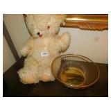 SILVERPLATE BASKET, BEAR,