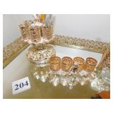 DRESSER SET 16" X 11" W/ LIP STICK HOLDERS,