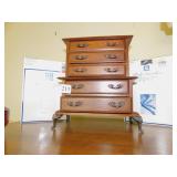 JEWELRY ARMOIRE, WOOD BOX GIVENCY SZ. D HOSE