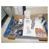 KENNINGSTON SALT/PEPPER SHAKERS, FLATWARE,