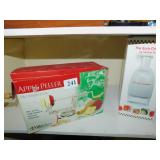 KITCHEN SCALE, FOOD CHOPPER, APPLE PEELER, ETC.