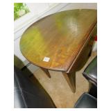 OAK DROP SIDE TABLE 26" D X 16" W/ 2 DROP SIDES