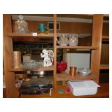 VASES, WAFFLE IRON, COVERED CANDY ETC.