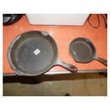 SIDNEY #8 CAST IRON SKILLET AND SMALL CAST IRON