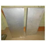 TWO UNDER BED ALUM. STORAGE CABINETS 42" X 18" X