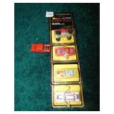 4 ACTION FLEET CARS OB DIE CAST, ONE HOT WHEEL