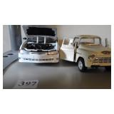 CHEVY MONTE CARLO SS MODEL, WHITE CHEVY PICKUP