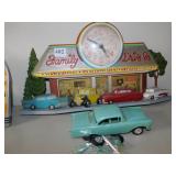 FAMILY DRIVE IN CLOCK, CADILLAC MODEL WITH
