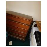 LANE MID CENTURY 5 DRAWER DRESSER 43H 36W 19D