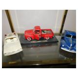CERAMIC FORD BLUE TRUCK, DIECAST 1948 FORD F150