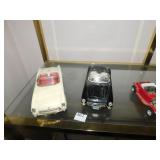 CHEVY CORVETTE DIE CAST, WHITE 50S CHEVY DIE