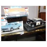 56 CHEVY MODEL PARTS, DIE CAST 50S POLICE CAR