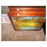 LIGHT UP PICTURE FORREST SCENE WITH LAKE SCENE