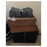 2 SPEAKER HOUSINGS, 2 KRACKO SPEAKERS, 2 SPEAKERS