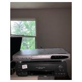 JVC VCR PLAYER AND EMMERSON DVD PLAYER