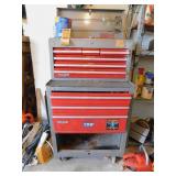 TWO SECTION STACKING TOOLBOX WITH CONTENTS