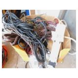 LARGE BOX OF WIRES AND OTHER MISC ITEMS