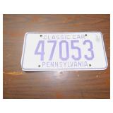 56 LICENSE PLATES AND CLASSIC CAR PLATE