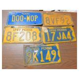 50-57 LICENSE PLATES