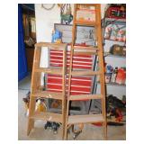 WOODEN LADDERS 6FT AND 4FT