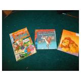 JUGHEAD COMIC, RUDOLPH BOOK WITH RECORD, LION