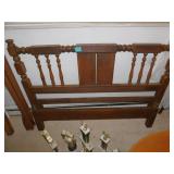 FULL SIZE WOOD BED W/ SIDE RAILS