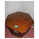 OCTAGON MID-CENTURY TABLE 1 DOOR
