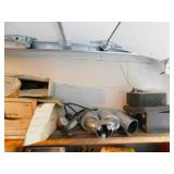 STROBE, STAINLESS PANS, COMPASS, ETC.