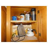 CORNING COFFEE POT, IRON, CHICKEN BROTH 6