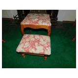 16" OTTOMAN 15" H, OTTOMAN 15" W X 11" D X 9" H