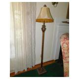FLOOR LAMP 64" H, BEADED SHADE