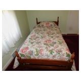 BUNK BEDS MAPLE WITH LADDERS, 1 ASSEMBLED 1 NOT