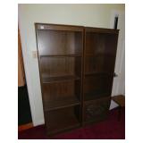 BOOK CASE 2 PARTICLE BOARD, 68" H X 24" W X 12" D