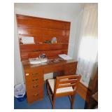 KNEEHOLE DESK 44" W X 22" D X 29" H & CHAIR