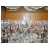 CRYSTAL STEMWARE 3 SIZES, 10 OF EACH SIZE