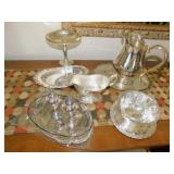 STERLING WEIGHTED COMPOTE , WATER PITCHER, GRAVY