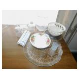 LENOX HEART BOWL, CANDLE HOLDERS, ROSE BOWL, ETC