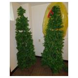 2 CHRISTMAS TREES CAN NOT GET LIGHTS TO COME ON,