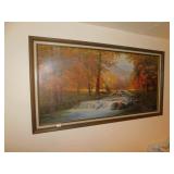 MAURICE MAYER 1971 PRINT ON BOARD, 28" H X 52" W