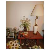 HOLIDAY DECORATIONS WREATHS, LIGHT UP TWIGS, RED