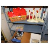 WOVEN BASKET, CHRISTMAS CANDLES, JEWELRY MAKING